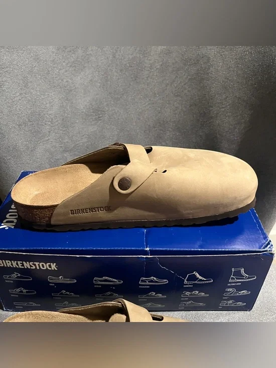 Birkenstock Women’s Boston Clogs Oiled Leather Tabacco Brown Size 9 US - Picture 10 of 15